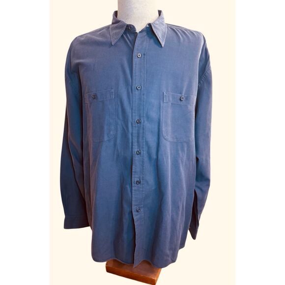 Eddie Bauer Mens Classic Button Front Shirt XXL - Picture 1 of 7